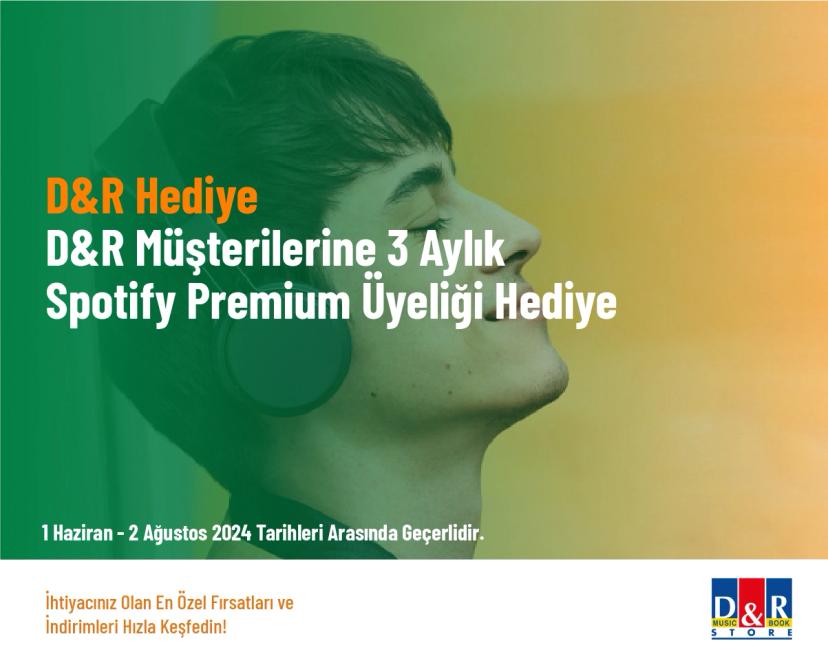 D&R Hediye - D&R Müşterilerine 3 Aylık Spotify Premium Üyeliği Hediye