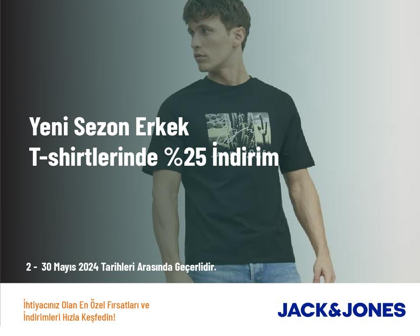 Yeni Sezon Erkek T-shirtlerinde %25 İndirim