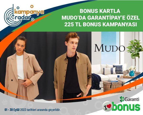 Bonus kartla Mudo’da GarantiPay’e özel 225 TL Bonus kampanyası