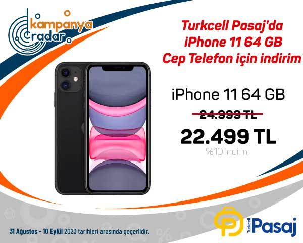 Turkcell Pasaj’da iPhone 11 64 GB cep telefon için indirim