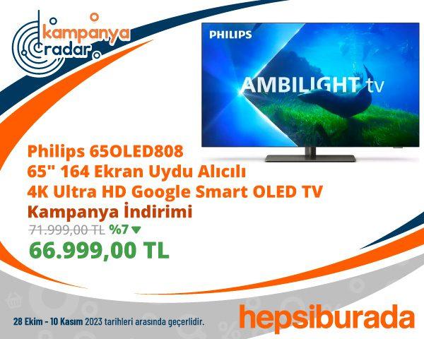 Philips 164 Ekran 4K Ultra HD Google Smart OLED TV Kampanya İndirimi