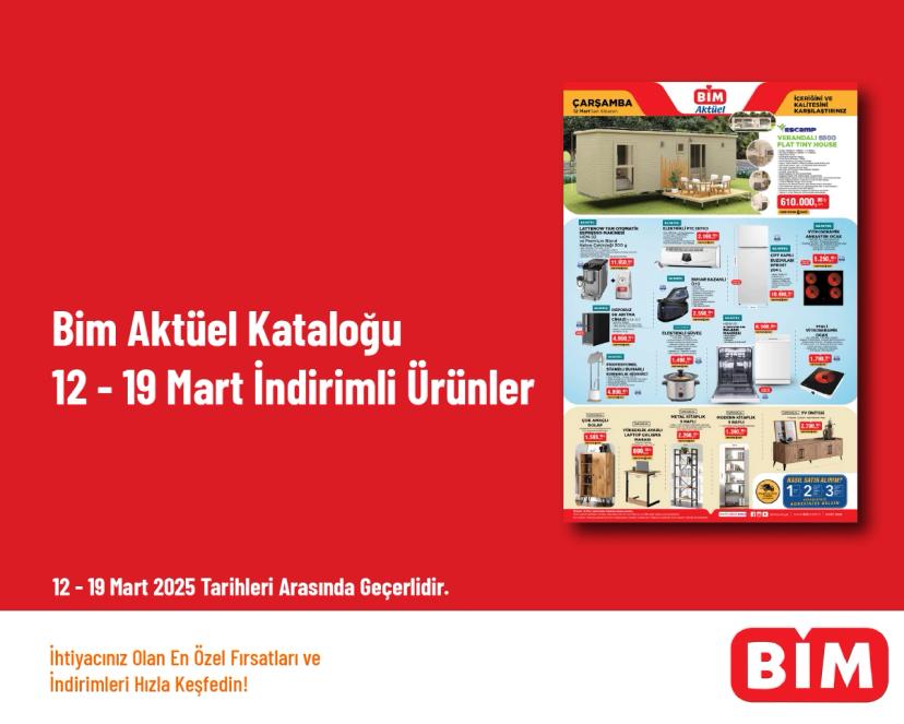 Bim Aktüel Kataloğu - 12 - 19 Mart İndirimli Ürünler