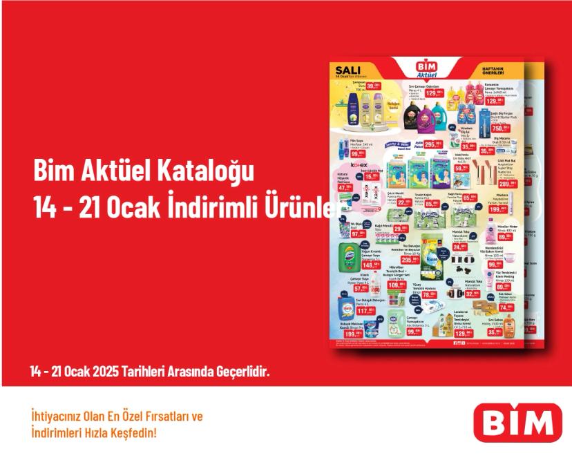 Bim Aktüel Kataloğu - 14 - 21 Ocak İndirimli Ürünler