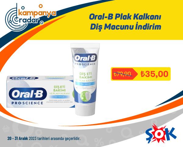 Şok Oral-B Plak Kalkanı Diş Macunu İndirim