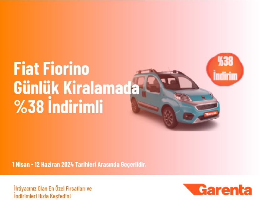 Fiat Fiorino Günlük Kiralamada %38 İndirimli