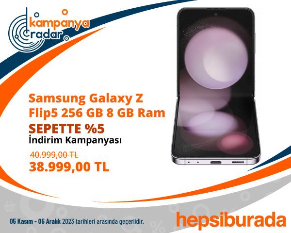 Samsung Galaxy Z Flip5 256 GB 8 GB Ram Kampanya İndirimi