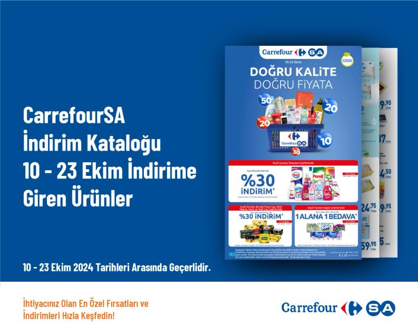 CarrefourSA İndirim Kataloğu - 10 - 23 Ekim İndirime Giren Ürünler