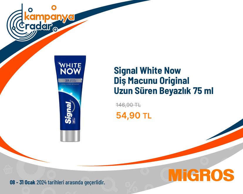 Signal White Now Diş Macunu Original Uzun Süren Beyazlık 75 ml