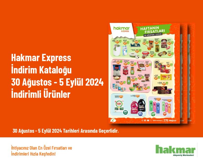 Hakmar Express İndirim Kataloğu - 30 Ağustos - 5 Eylül 2024 İndirimli Ürünler