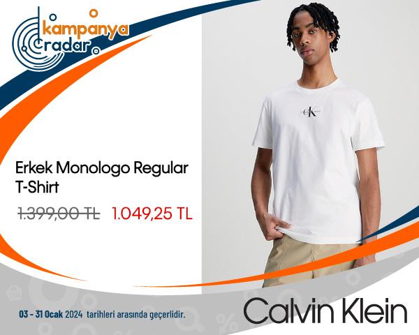 Calvin Klein Erkek Monologo Regular T-Shirt