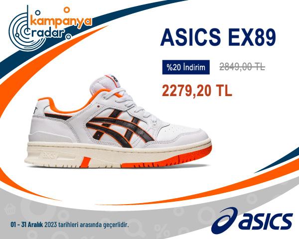 Asics Unisex Beyaz Turuncu Günlük Ayakkabı İndirimi