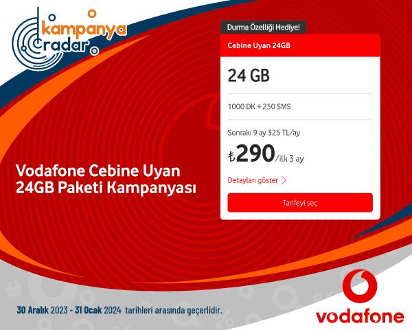 Vodafone Cebine Uyan 24GB Paketi Kampanyası