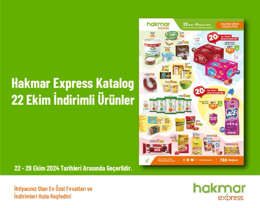 Hakmar Express Katalog - 22 Ekim İndirimli Ürünler