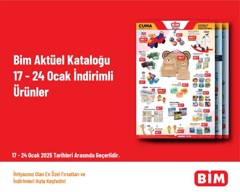 Bim Aktüel Kataloğu - 17 - 24 Ocak İndirimli Ürünler