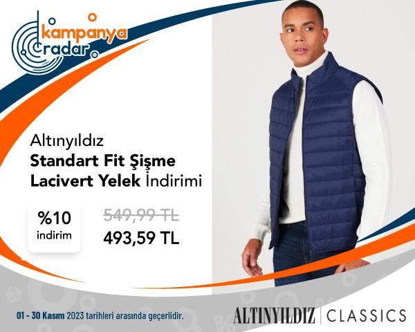 Altinyildiz Standart Fit Şişme Lacivert Yelek İndirimi