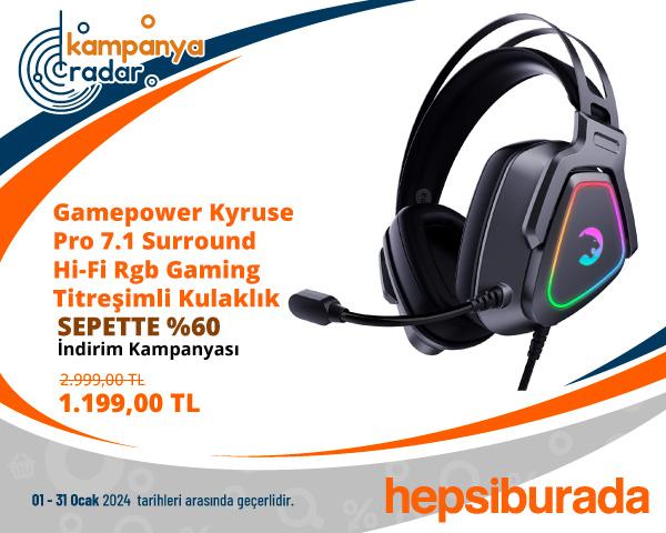 Gamepower Kyruse Pro 7.1 Surround Hi-Fi Rgb Gaming Titreşimli Kulaklık