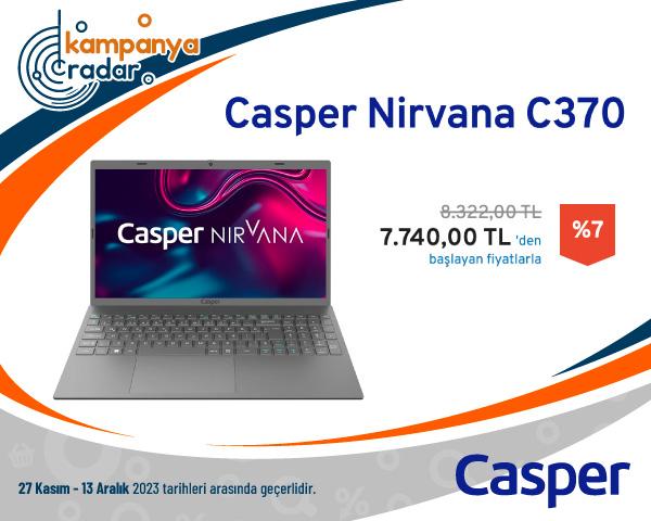 Casper Nirvana C370 Dizüstü Bilgisiyarı İndirimi