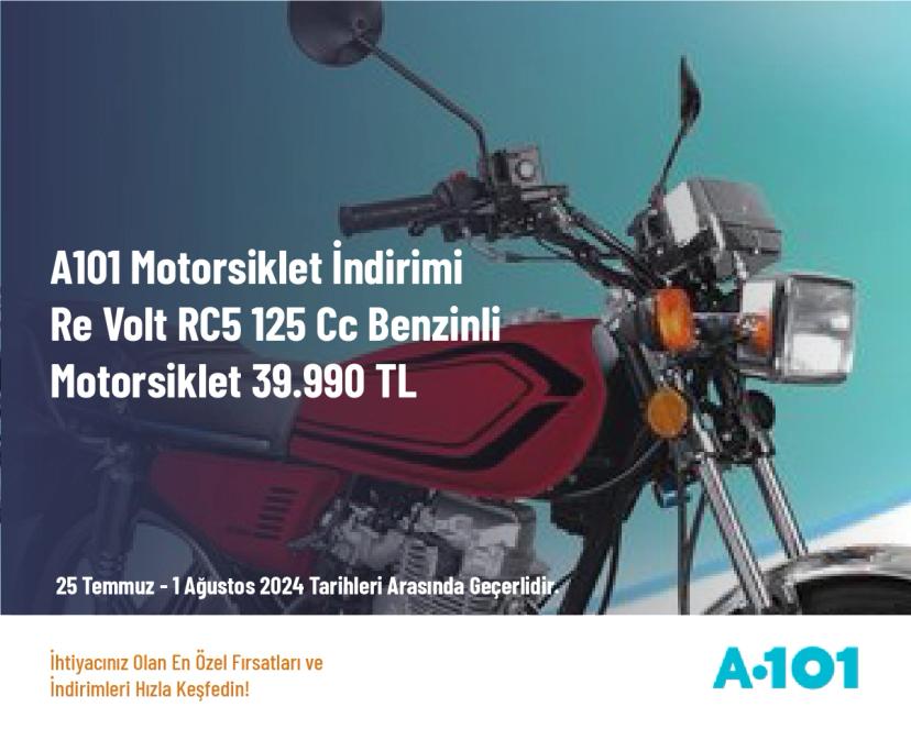 A101 Motorsiklet İndirimi - Re Volt RC5 125 Cc Benzinli Motorsiklet 39.990 TL
