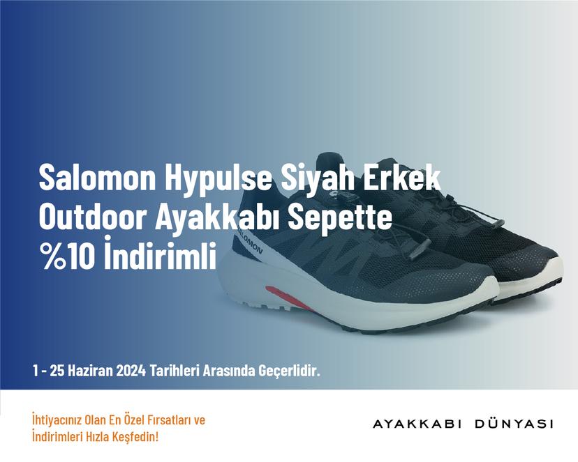 Salomon Hypulse Siyah Erkek Outdoor Ayakkabı Sepette %10 İndirimli