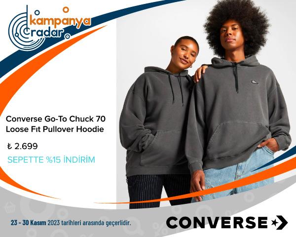 Converse Go-To Chuck 70 Loose Fıt Pullover Hoodie Black Friday İndirimleri