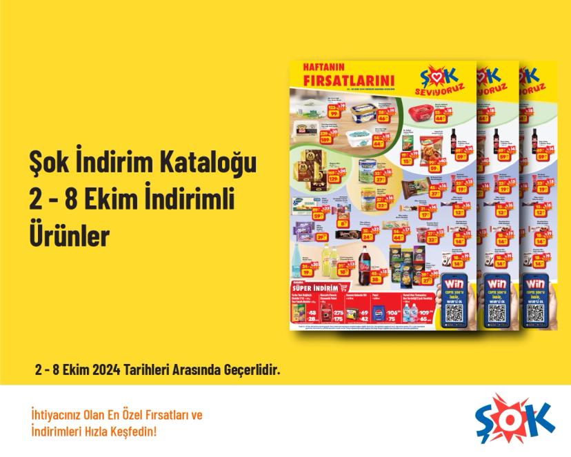 Şok İndirim Kataloğu - 2 - 8 Ekim İndirimli Ürünler