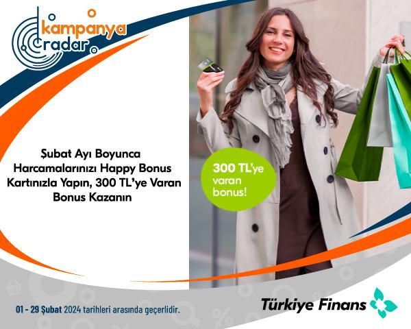 Şubat Ayı Boyunca Harcamalarınızı Happy Bonus Kartınızla Yapın, 300 TL’ye Varan Bonus Kazanın