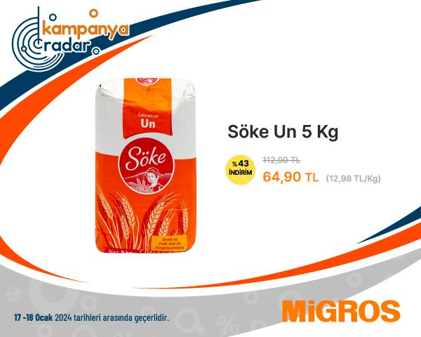 Migros Söke Un 5 Kg İndirimi