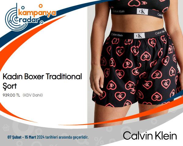 Calvin Klein Kadın Boxer Traditional Şort