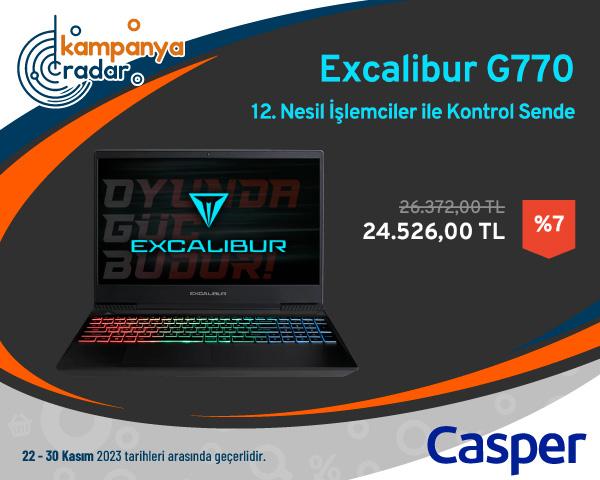 Casper Excalibur G770 Oyun Bilgisayarı İndirimi