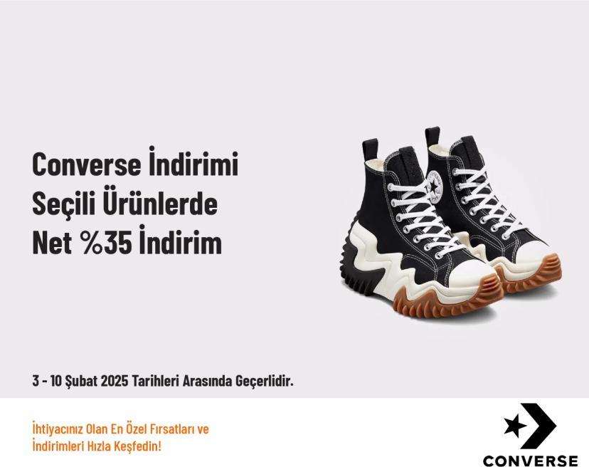 Converse İndirimi - Seçili Ürünlerde Net %35 İndirim 