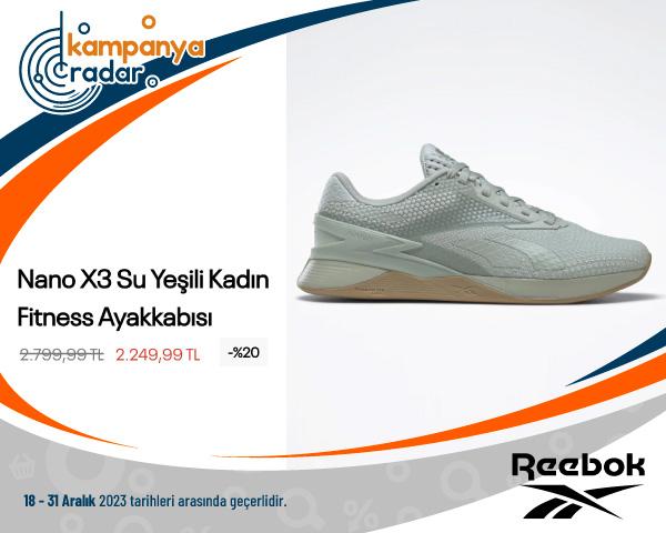 Reebok Nano X3 Su Yeşili Kadın Fitness Ayakkabısı İndirimi