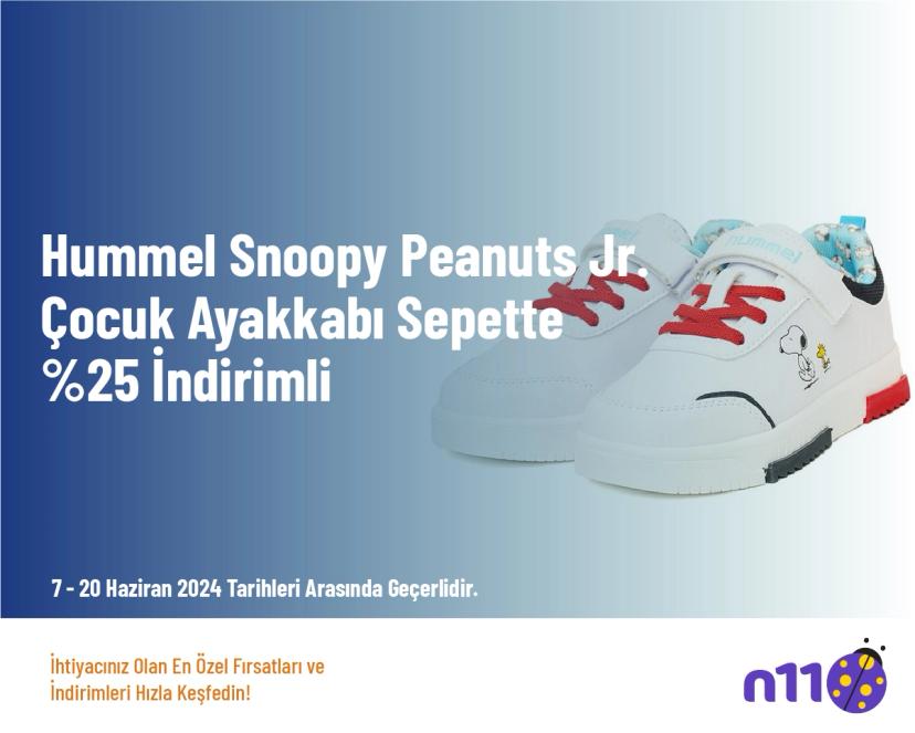 N11 Çocuk Ayakkabı Kampanyası - Hummel Snoopy Peanuts Jr. Çocuk Ayakkabı Sepette %25 İndirimli