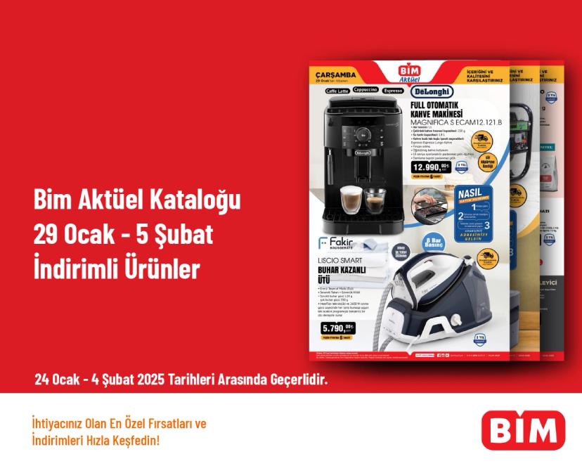 Bim Aktüel Kataloğu - 29 Ocak - 5 Şubat İndirimli Ürünler