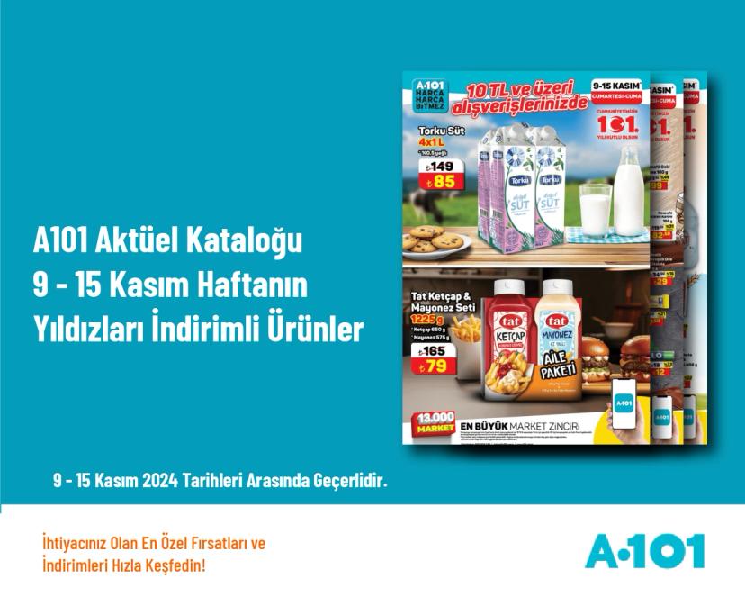 A101 Aktüel Kataloğu - 9 - 15 Kasım Haftanın Yıldızları İndirimli Ürünler