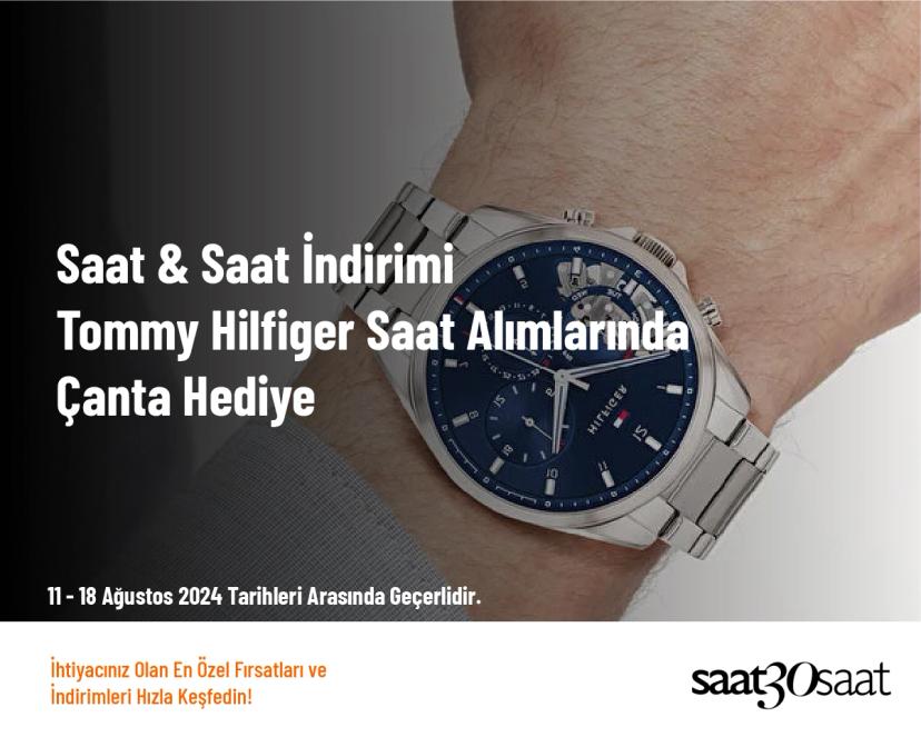 Saat & Saat İndirimi - Tommy Hilfiger Saat Alımlarında Çanta Hediye