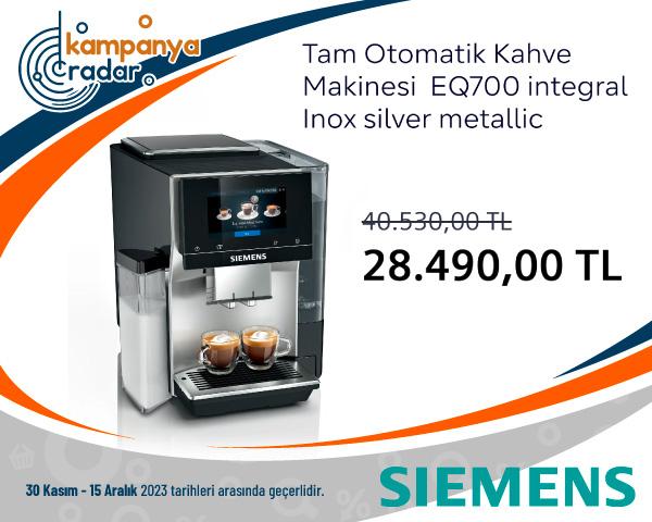 Siemens Tam Otomatik Kahve Makinesi EQ700 integral Inox İndirimi