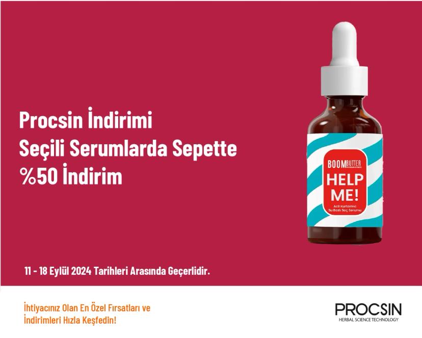 Procsin İndirimi - Seçili Serumlarda Sepette %50 İndirim