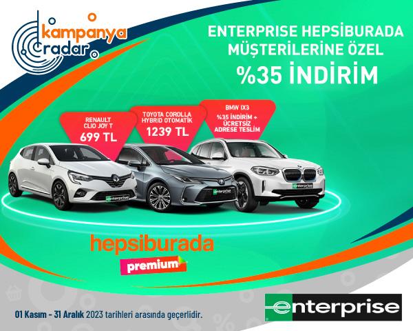 Enterprise Hepsiburada Müşterilerine Özel Yüzde-35 İndirim