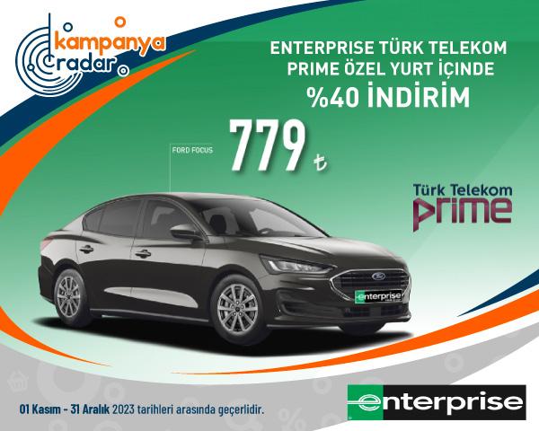 Enterprise Türk Telekom Prime Özel Yurt İçinde %40 İndirim