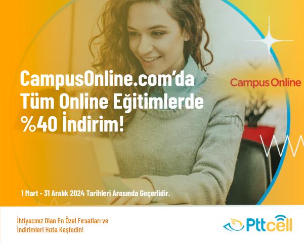 CampusOnline.com’da Tüm Online Eğitimlerde %40 İndirim