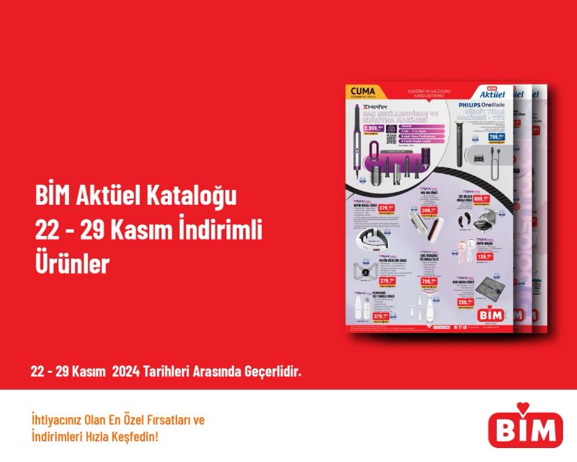 BİM Aktüel Kataloğu - 22 - 29 Kasım  İndirimli Ürünler