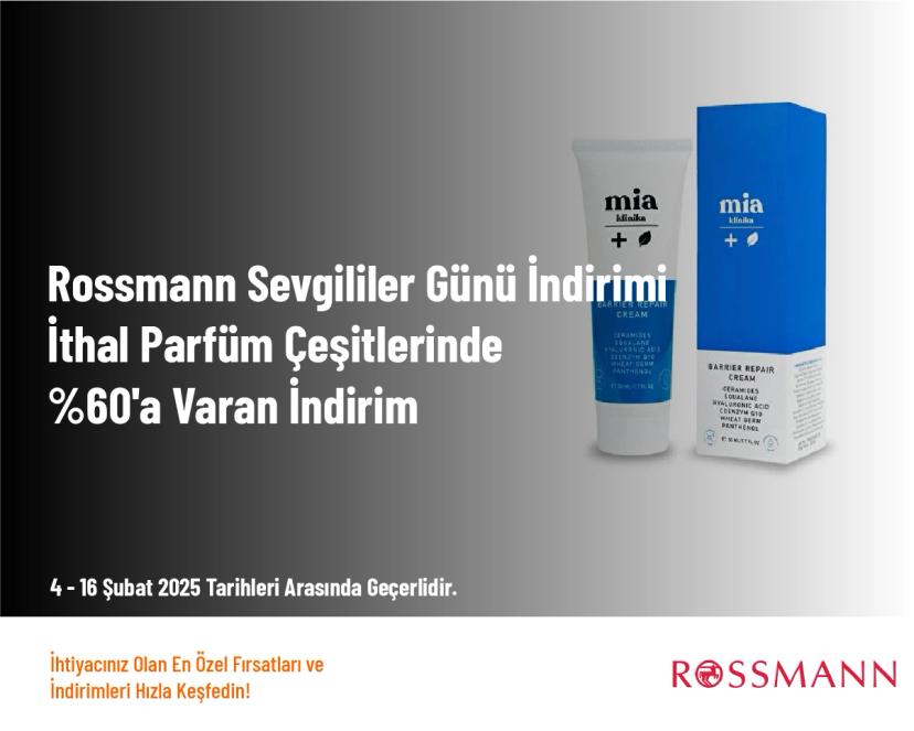 Rossmann Sevgililer Günü İndirimi - Loreal Paris Ürünlerinde %60'a Varan İndirim