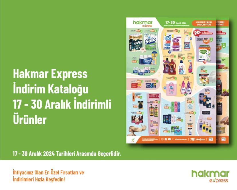 Hakmar Express İndirim Kataloğu - 17 - 30 Aralık İndirimli Ürünler