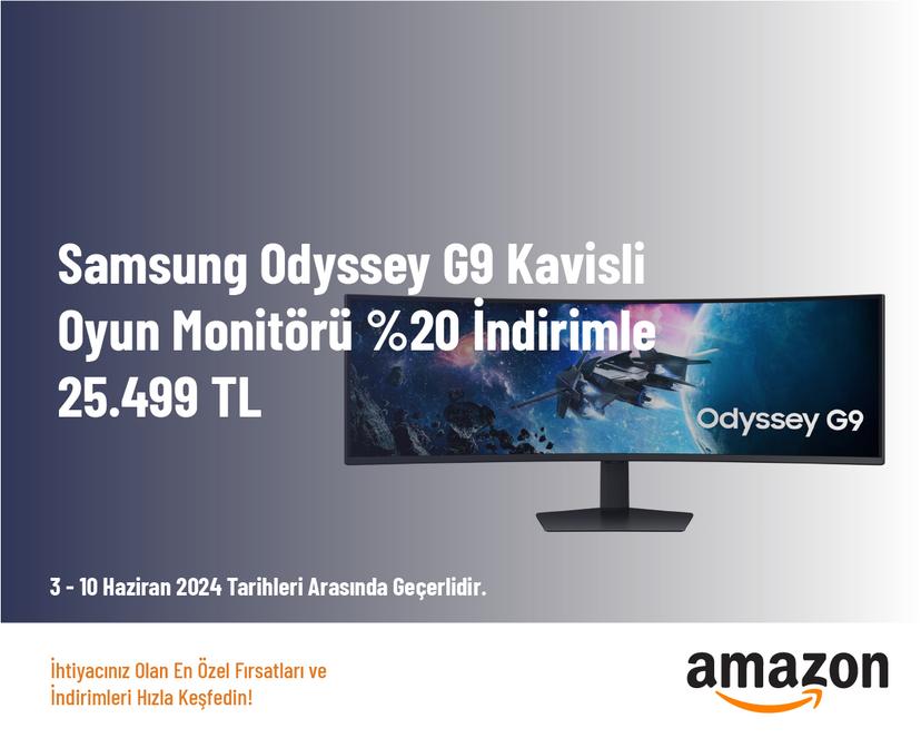 Samsung Odyssey G9 Kavisli Oyun Monitörü %20 İndirimle 25.499 TL
