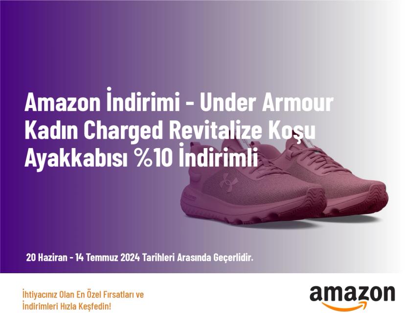 Amazon İndirimi - Under Armour Kadın Charged Revitalize Koşu Ayakkabısı %10 İndirimli
