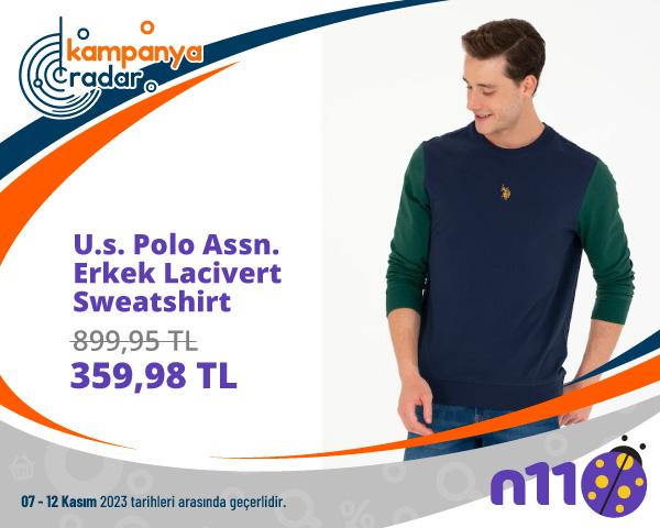 U.s. Polo Assn. Erkek Lacivert Sweatshirt