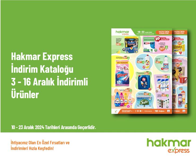 Hakmar Express İndirim Kataloğu - 3 - 16 Aralık İndirimli Ürünler