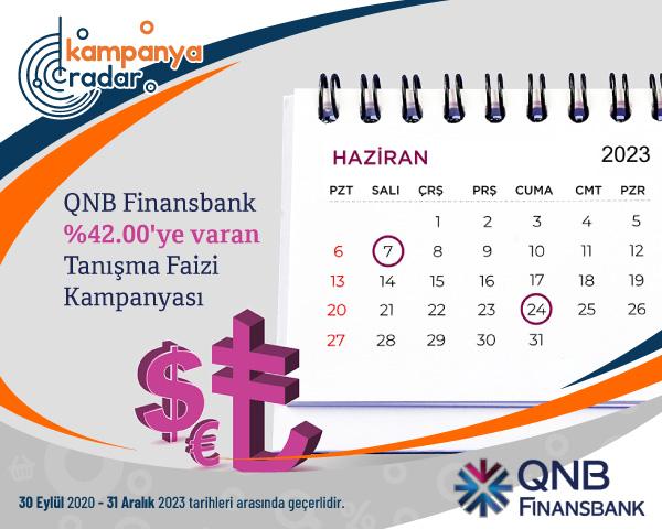 QNB Finansbank %42.00'ye varan tanışma faizi Kampanyası