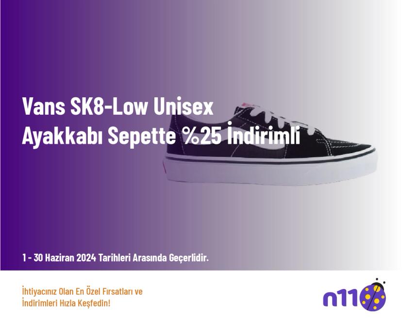 İndirimli Vans - Vans SK8-Low Unisex Ayakkabı Sepette %25 İndirimli