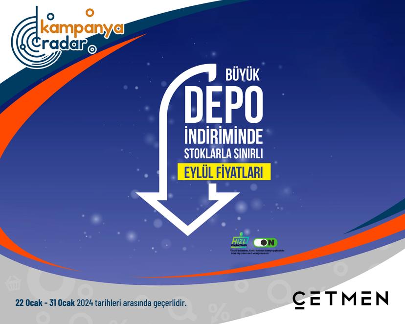 Çetmen BÜYÜK DEPO İNDİRİMİ